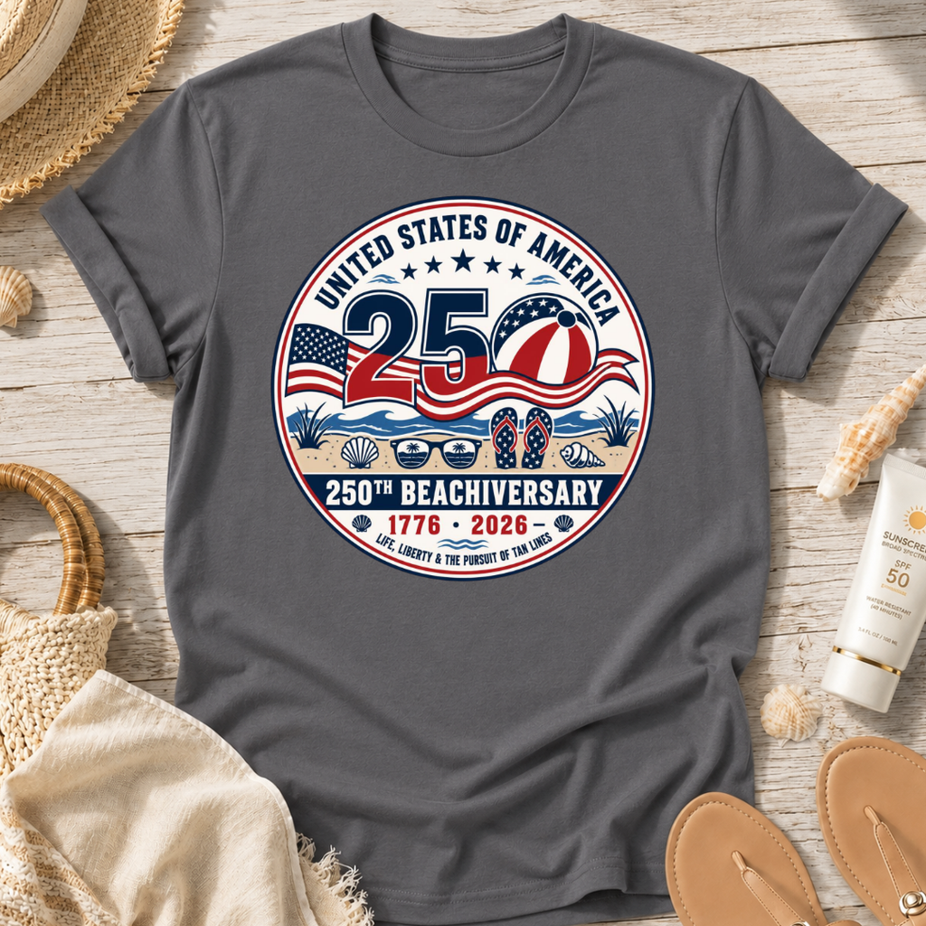 USA Beachiversary Patriotic T-Shirt