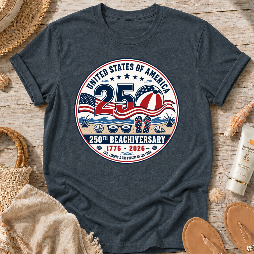 USA Beachiversary Patriotic T-Shirt
