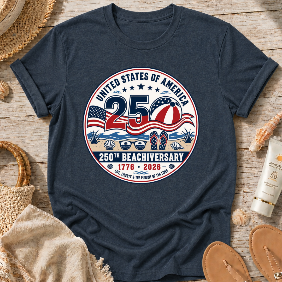 USA Beachiversary Patriotic T-Shirt
