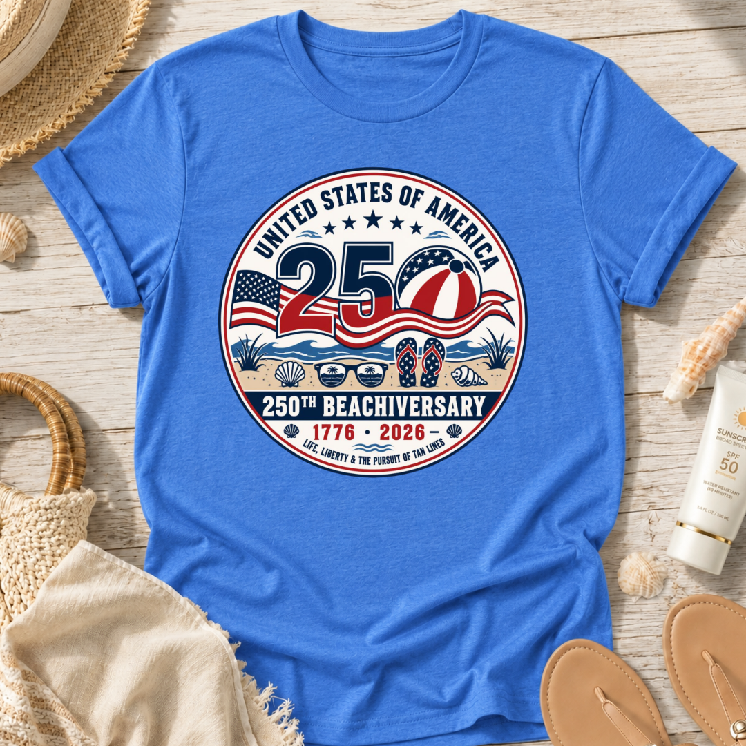 USA Beachiversary Patriotic T-Shirt