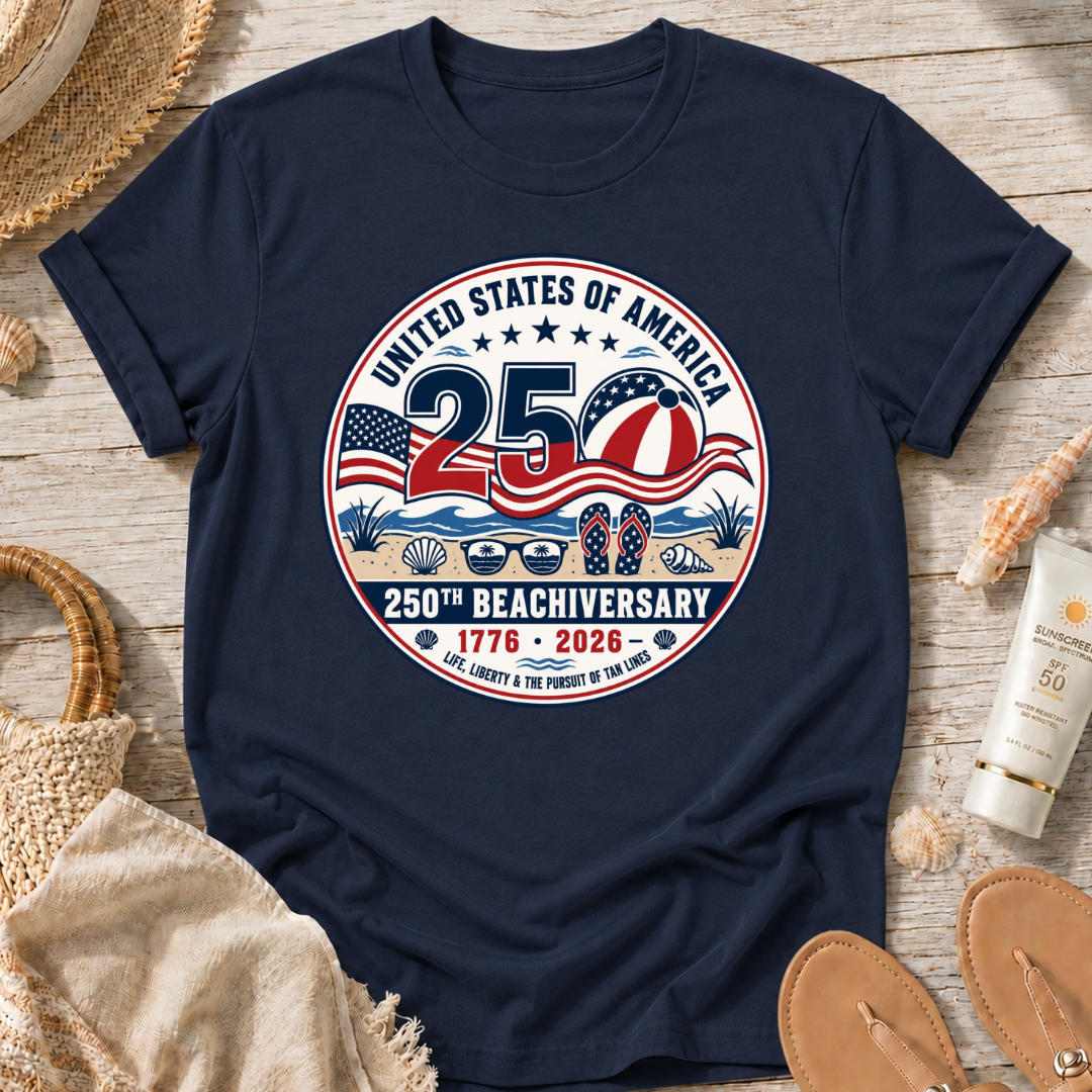 USA Beachiversary Patriotic T-Shirt