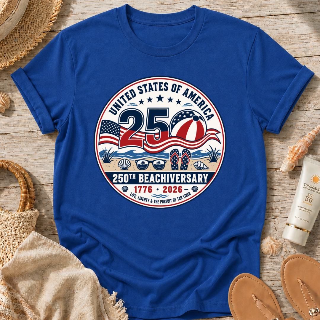 USA Beachiversary Patriotic T-Shirt