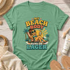 My Beach Body Runs on Lager T-Shirt