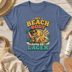 My Beach Body Runs on Lager T-Shirt