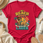 My Beach Body Runs on Lager T-Shirt