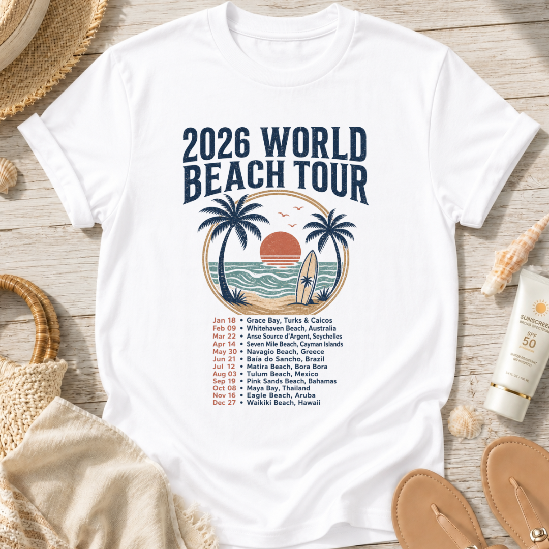 2026 World Beach Tour T‑Shirt