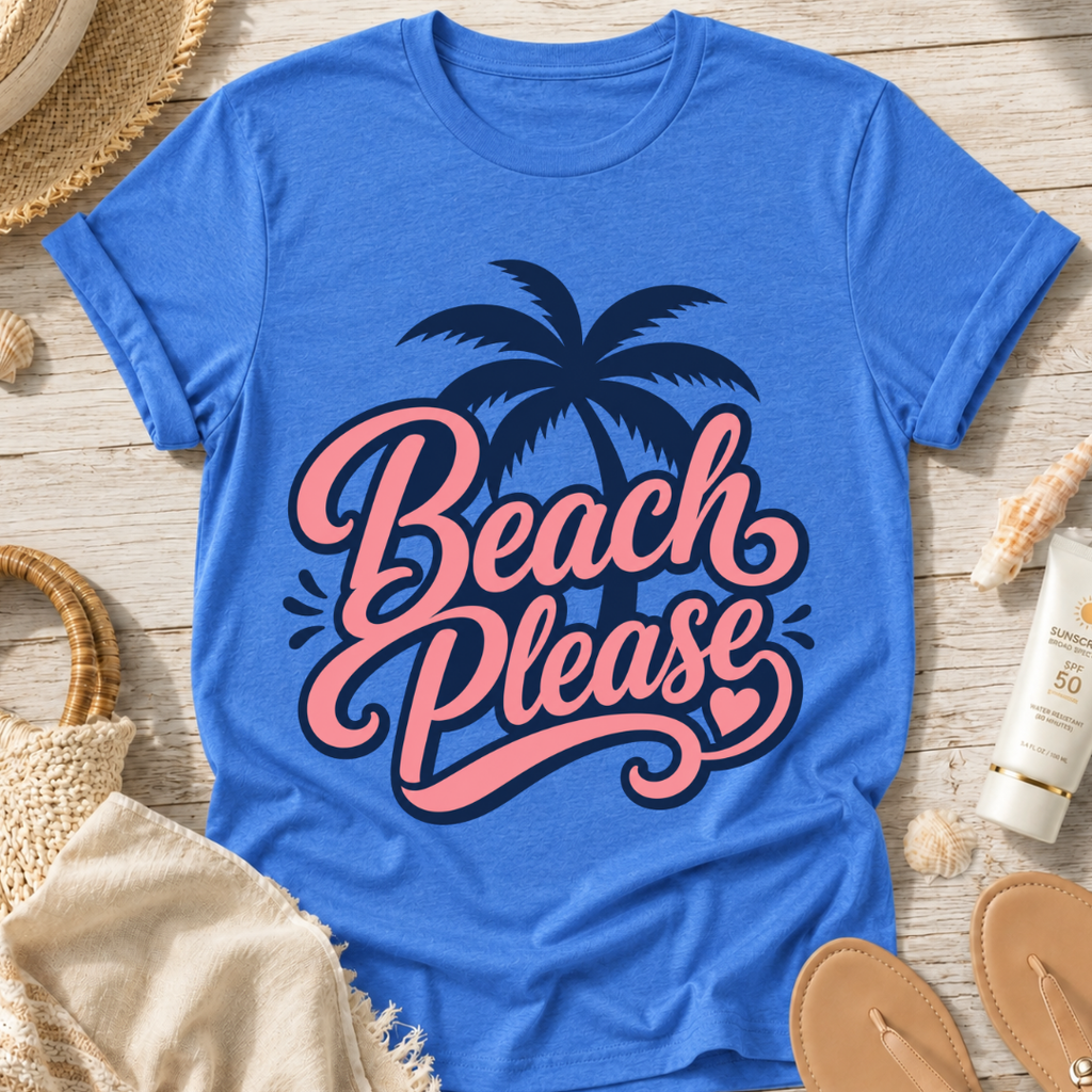 Beach Please Palm T-Shirt