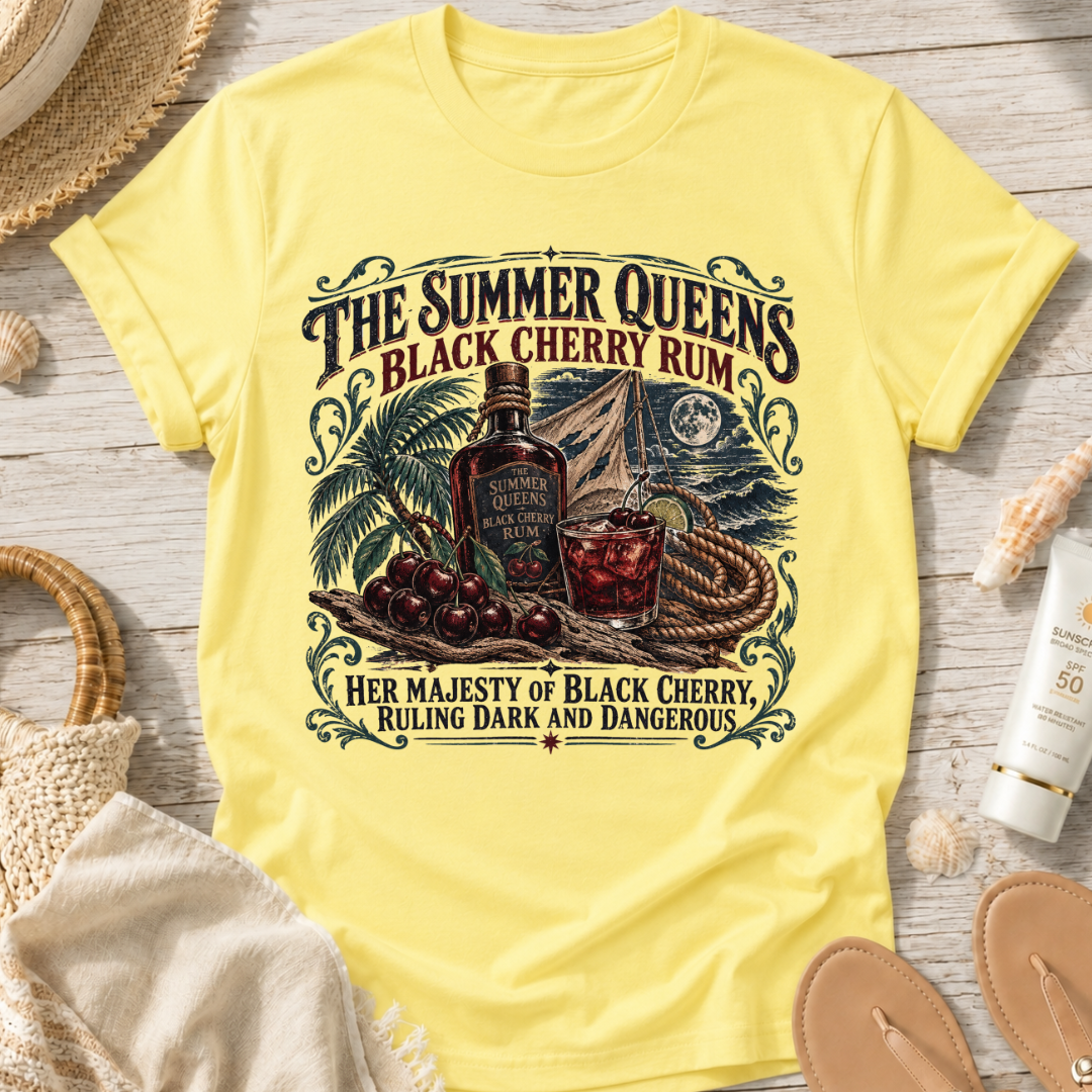 The Summer Queen’s Black Cherry Rum T-Shirt