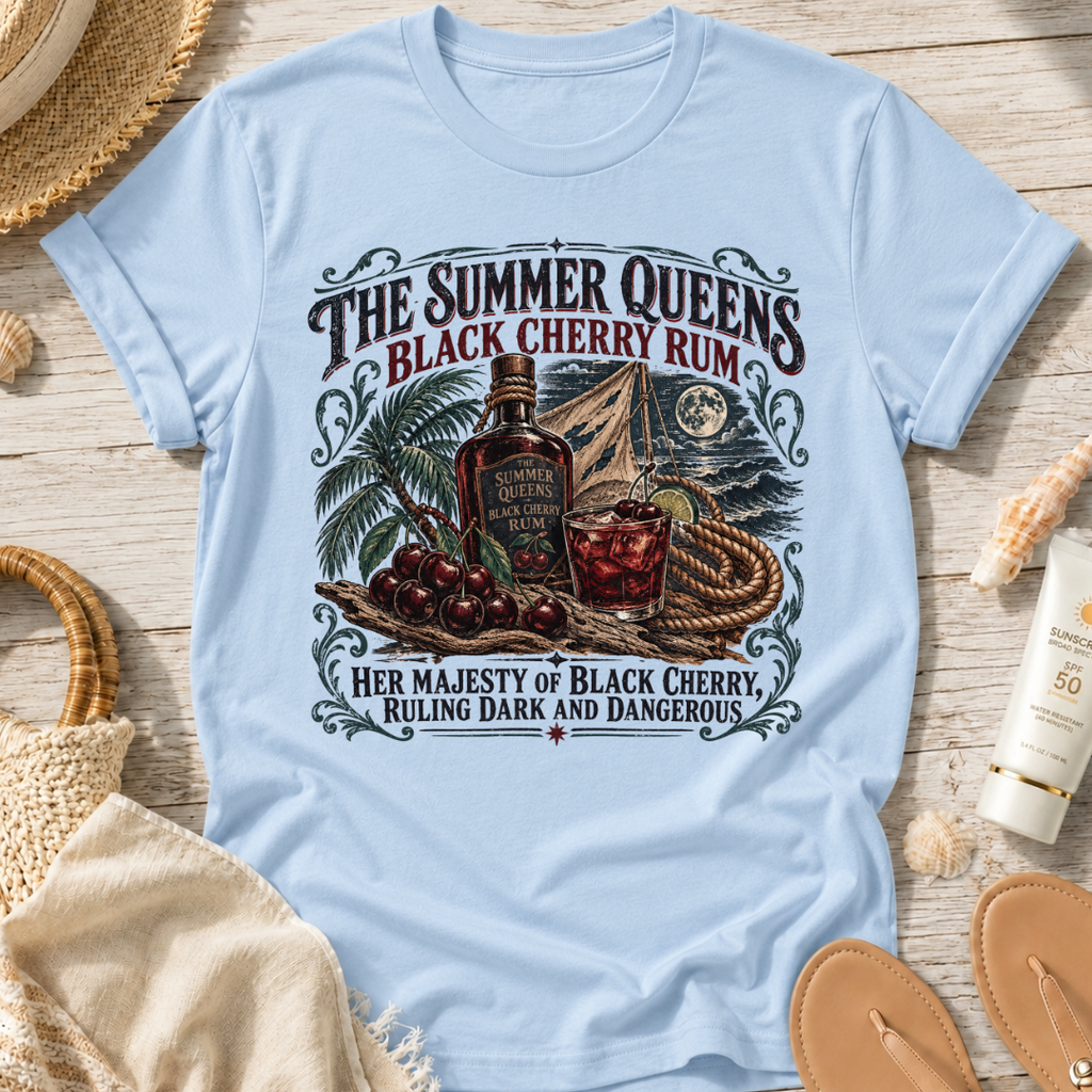 The Summer Queen’s Black Cherry Rum T-Shirt