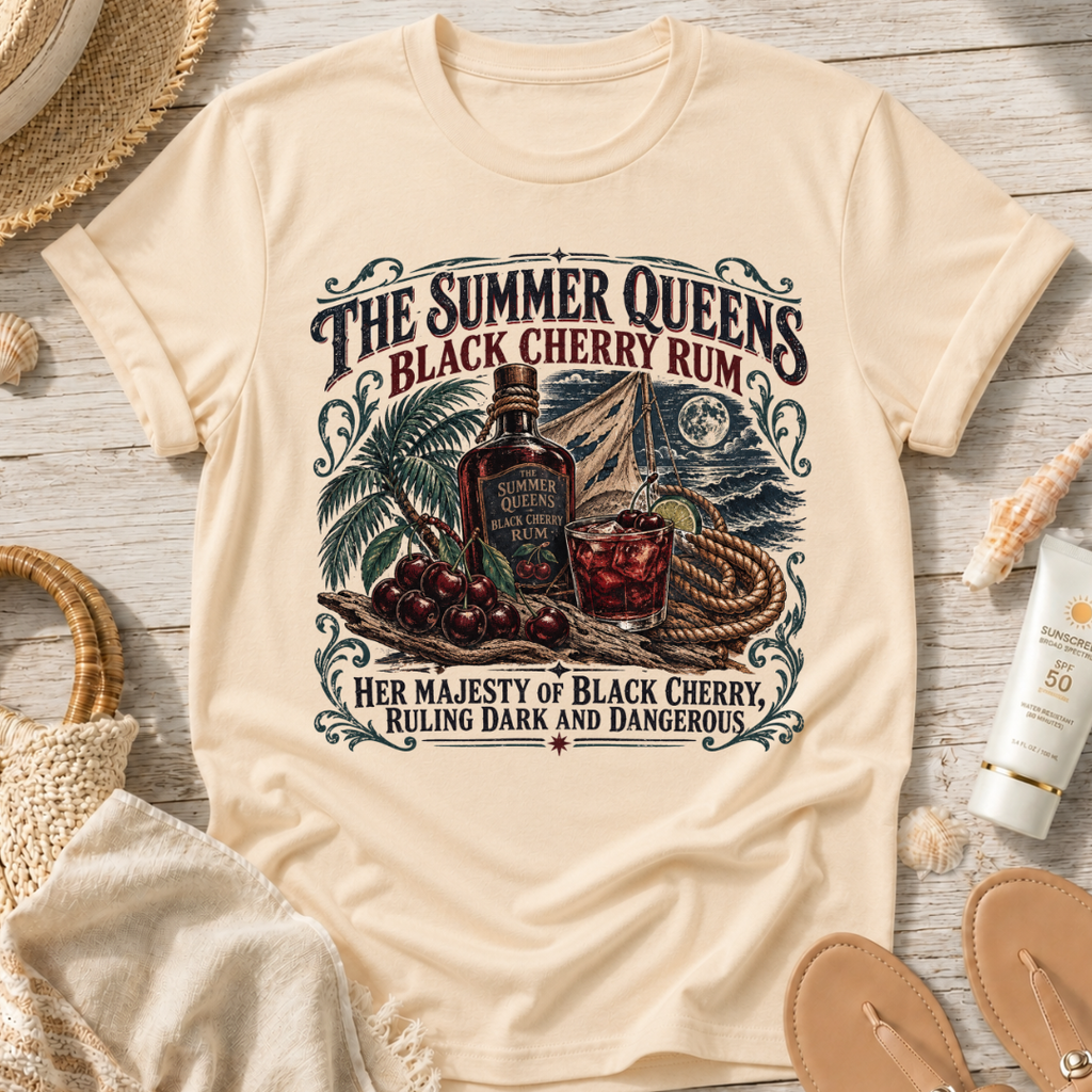 The Summer Queen’s Black Cherry Rum T-Shirt