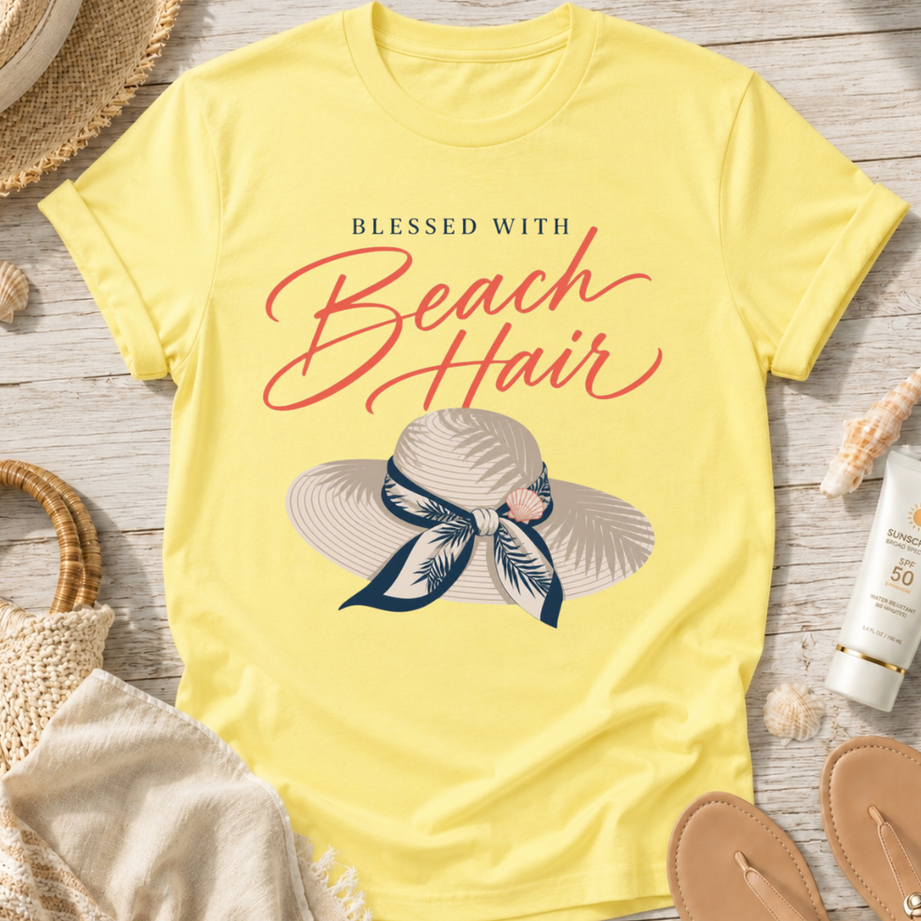 Blessed With Beach Hair T-Shirt