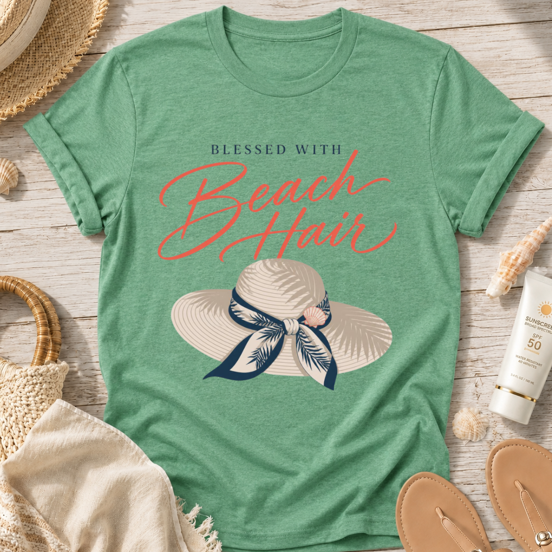 Blessed With Beach Hair T-Shirt