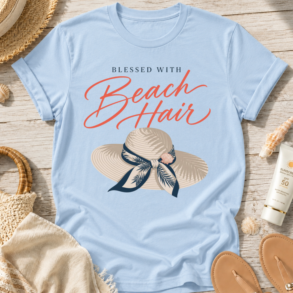 Blessed With Beach Hair T-Shirt
