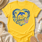Blue Water Heart T-Shirt
