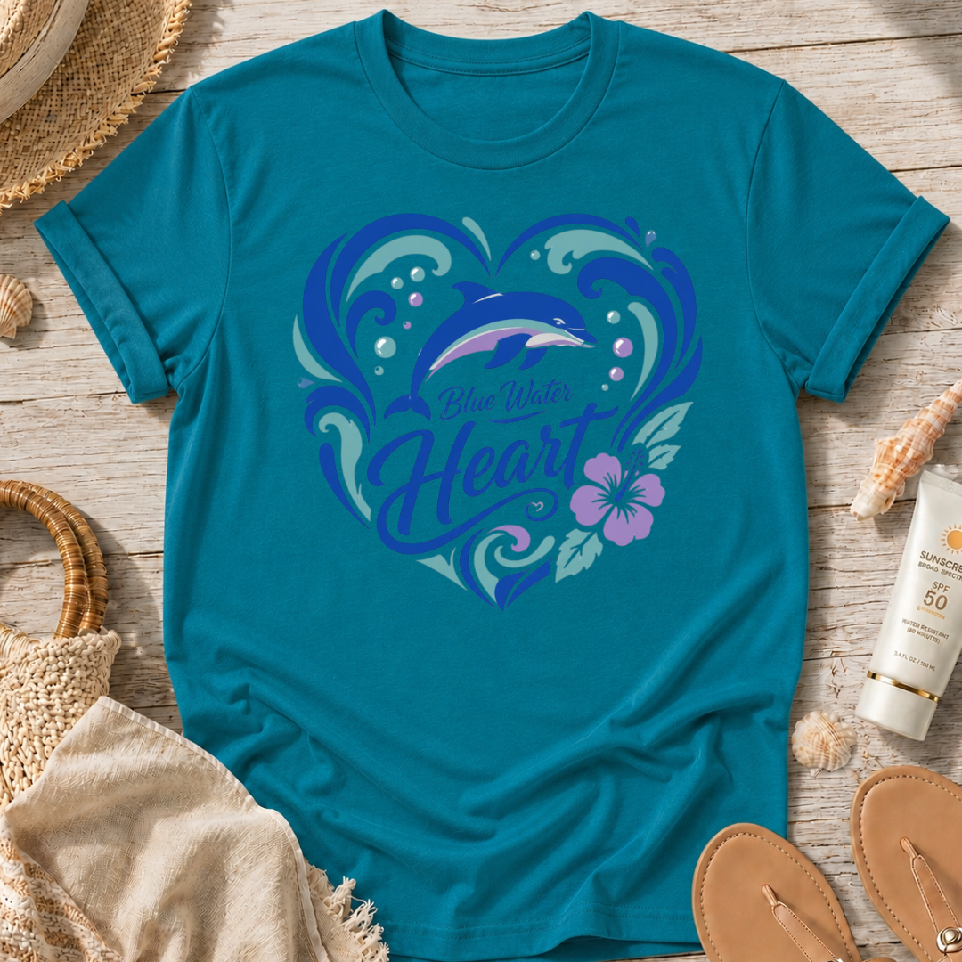 Blue Water Heart T-Shirt