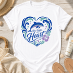 Blue Water Heart T-Shirt