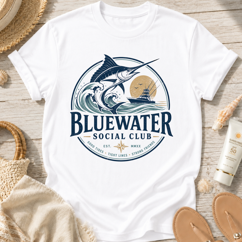 Bluewater Social Club Marlin T-Shirt