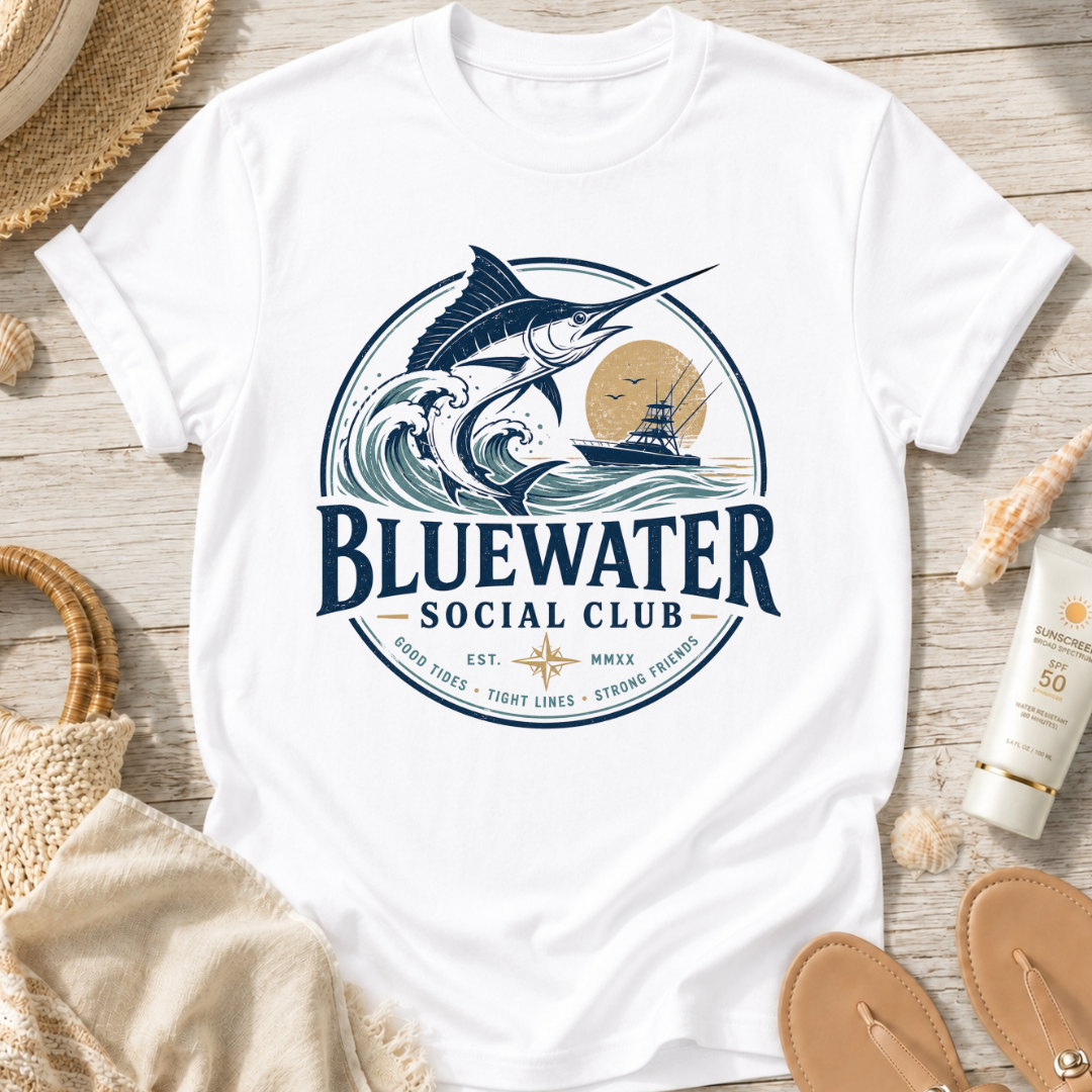 Bluewater Social Club Marlin T-Shirt