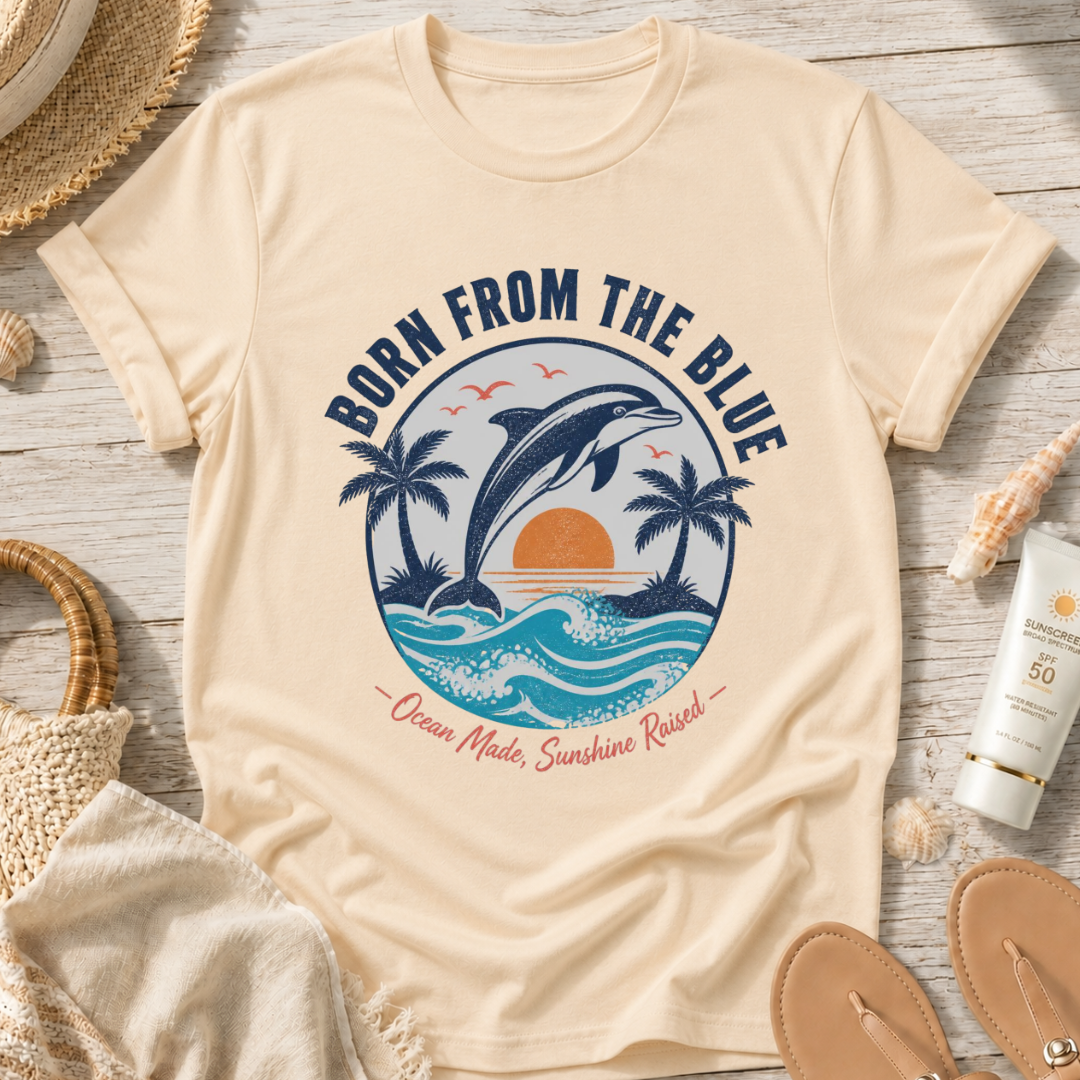 Born From The Blue Dolphin T-Shirt