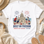 Built on Freedom Sandcastle T-Shirt