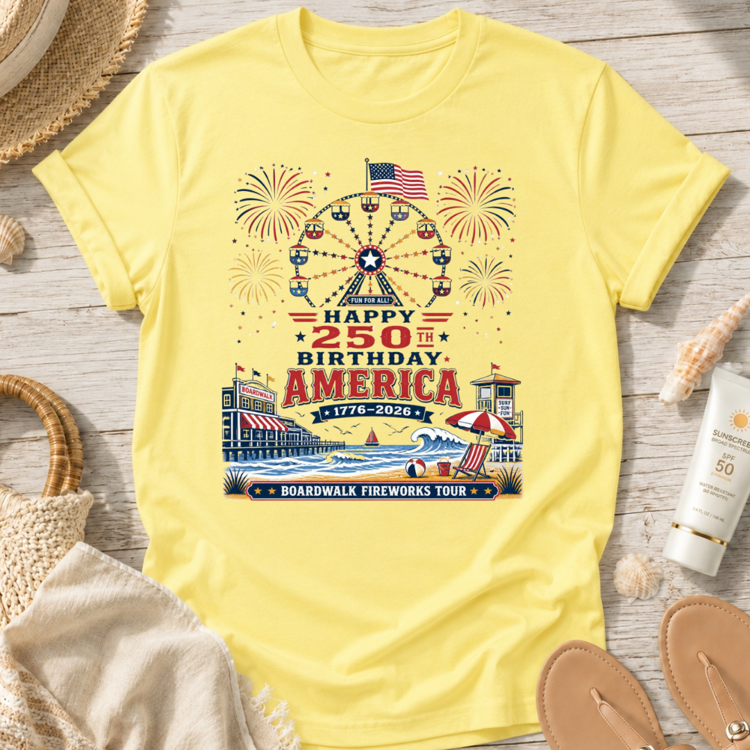 Boardwalk Fireworks Tour T-Shirt