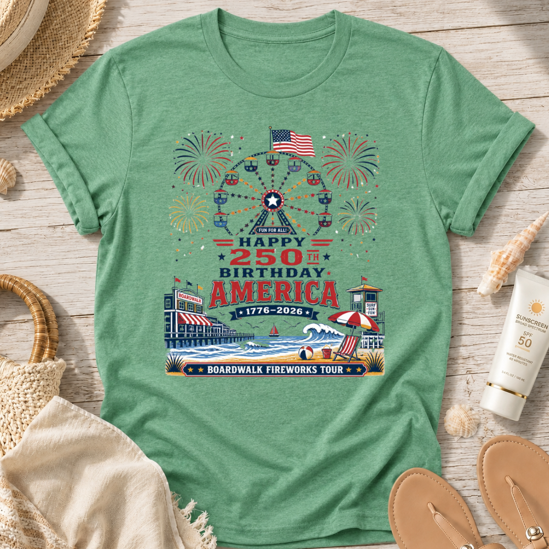 Boardwalk Fireworks Tour T-Shirt