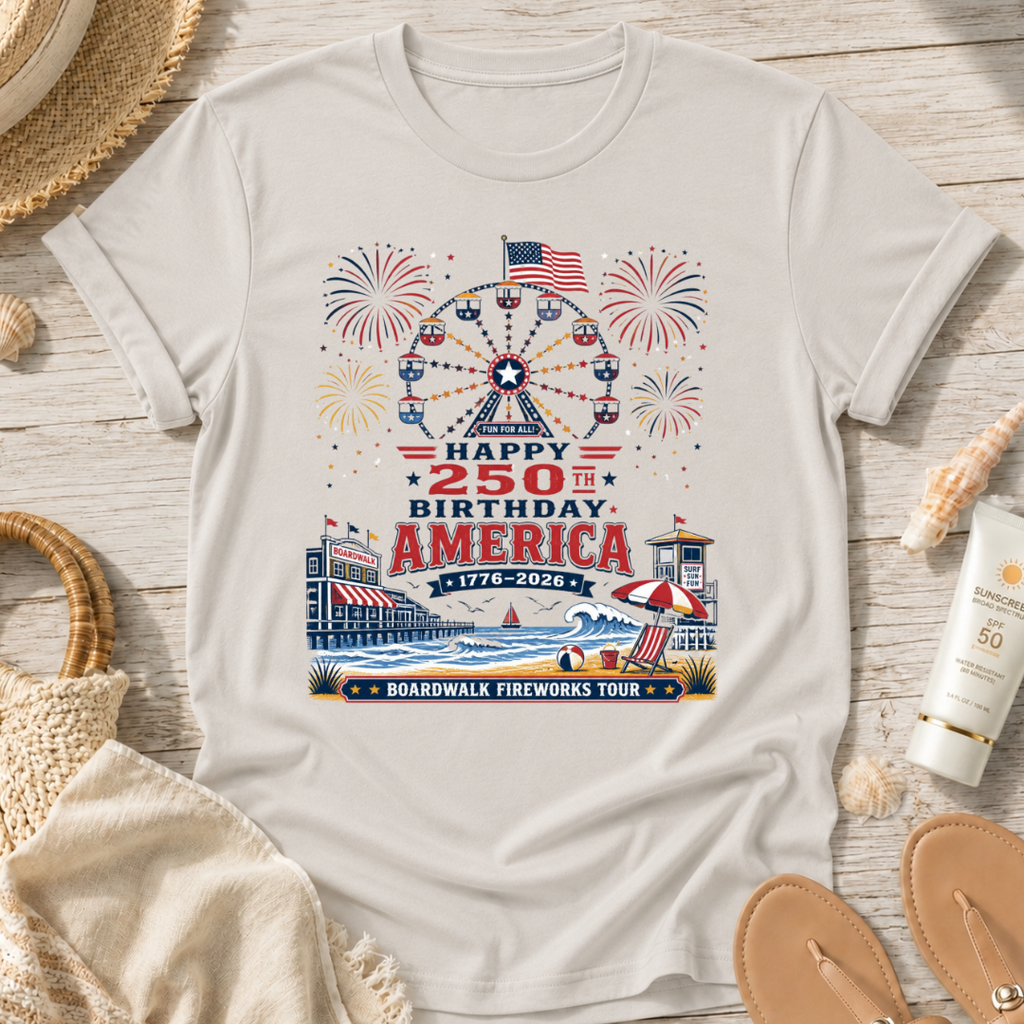 Boardwalk Fireworks Tour T-Shirt