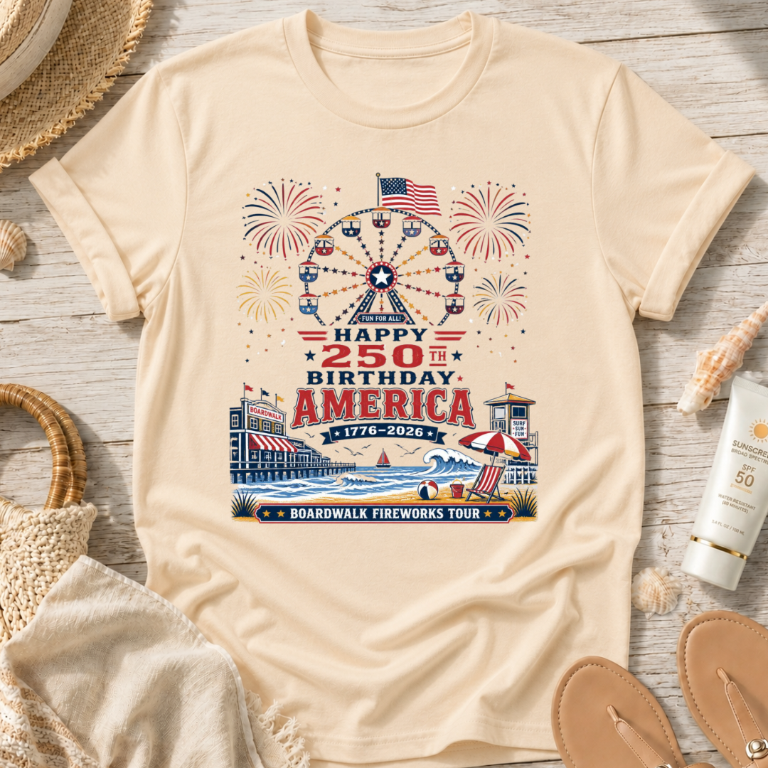Boardwalk Fireworks Tour T-Shirt