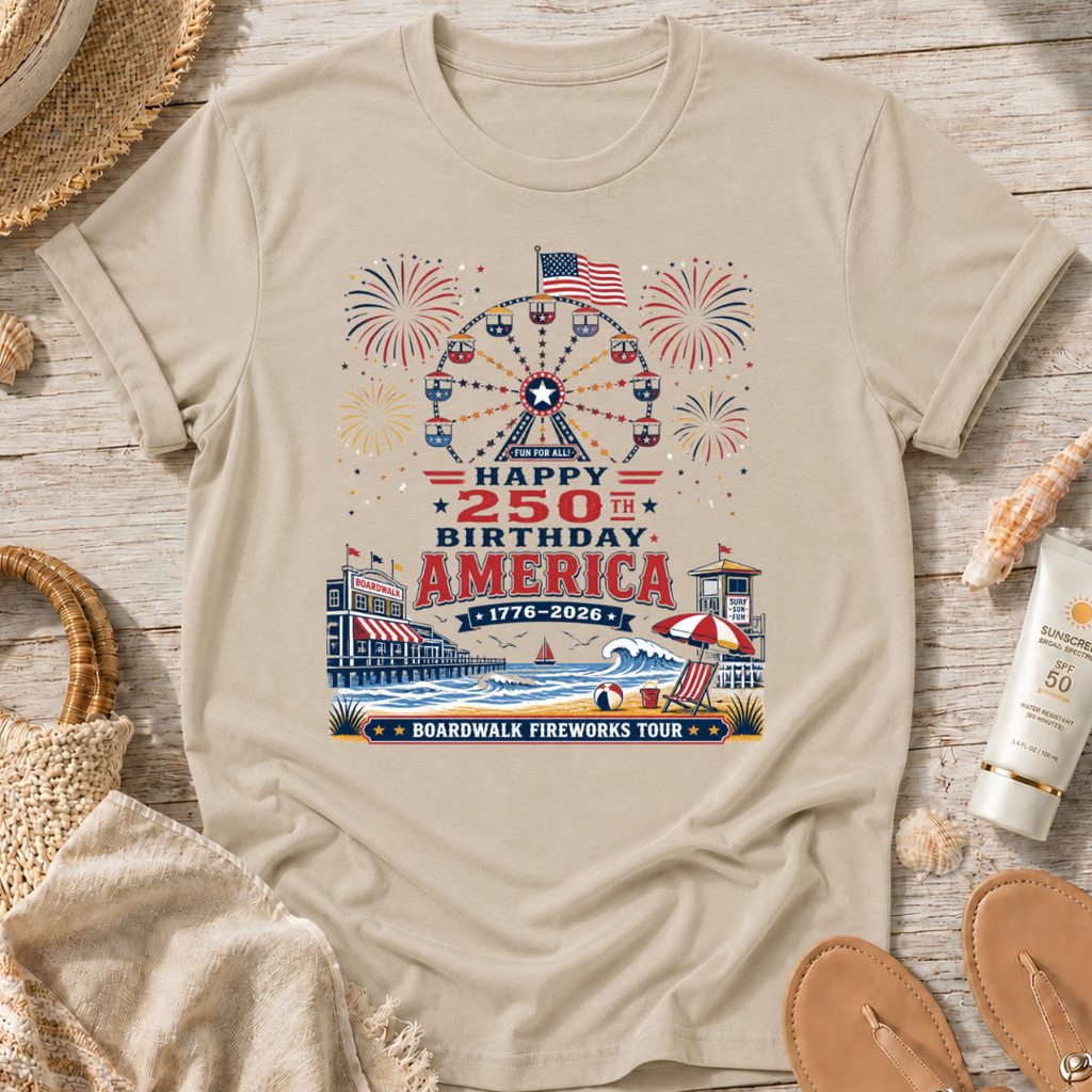 Boardwalk Fireworks Tour T-Shirt