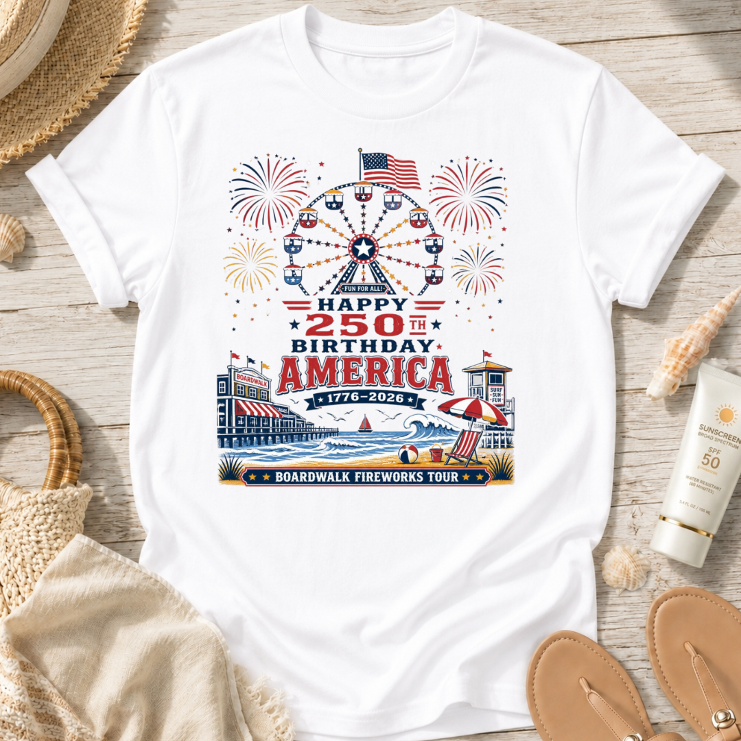 Boardwalk Fireworks Tour T-Shirt