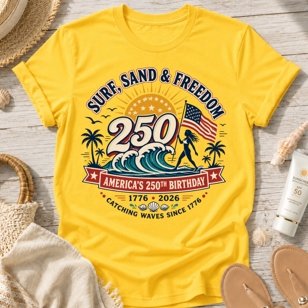 Surf, Sand & Freedom 250 T-Shirt