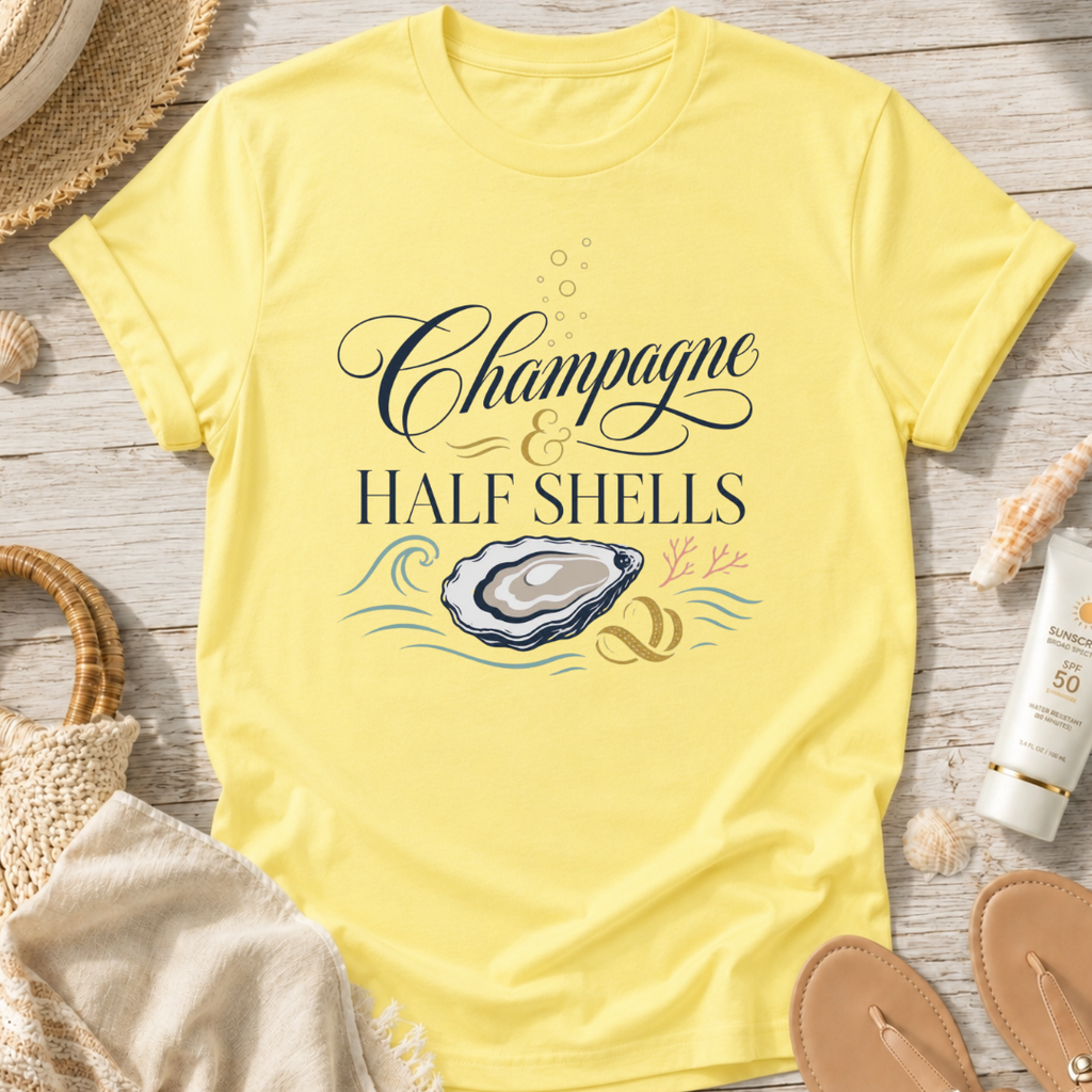 Champagne & Half Shells T-Shirt