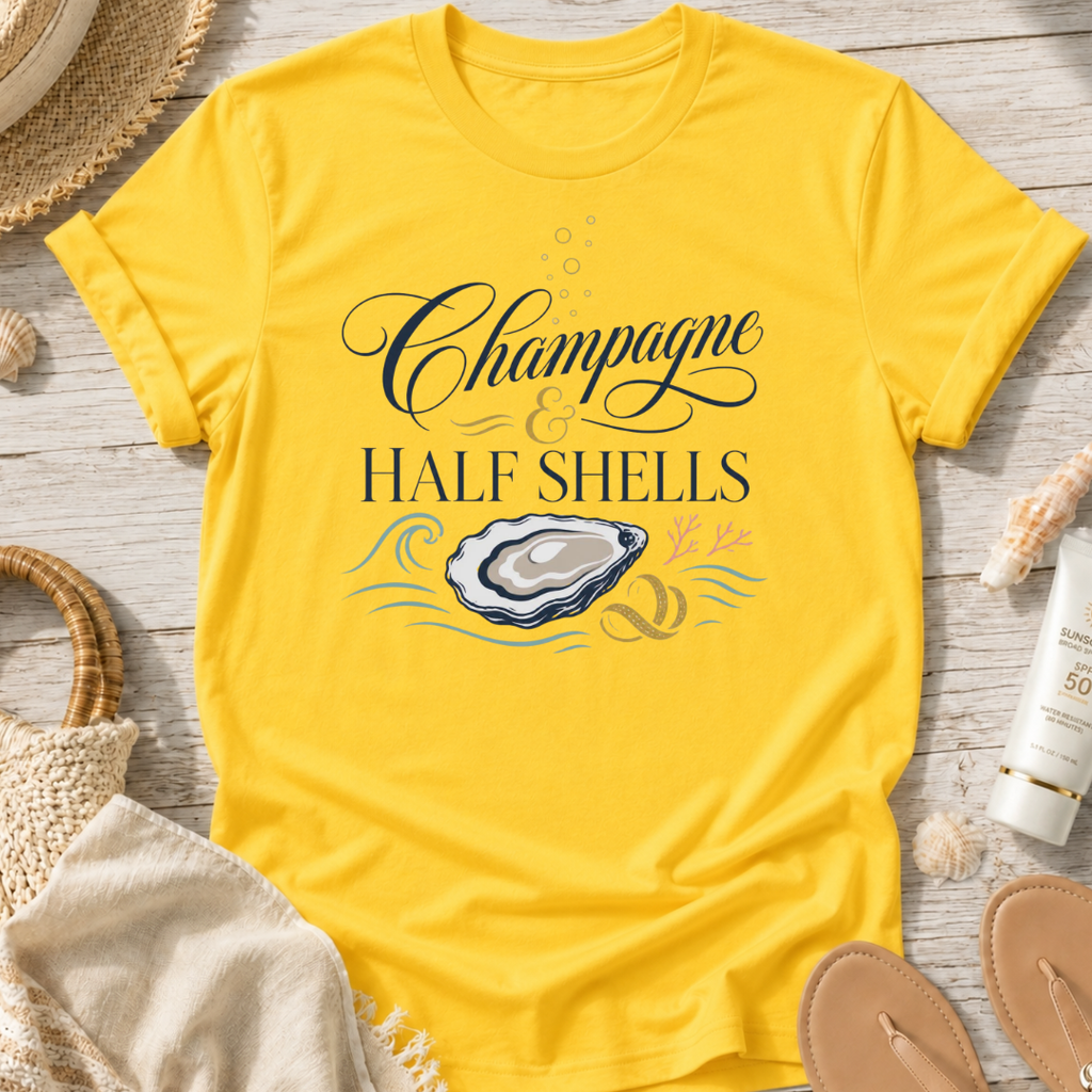 Champagne & Half Shells T-Shirt