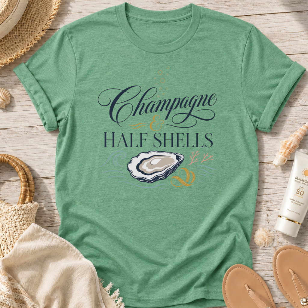 Champagne & Half Shells T-Shirt