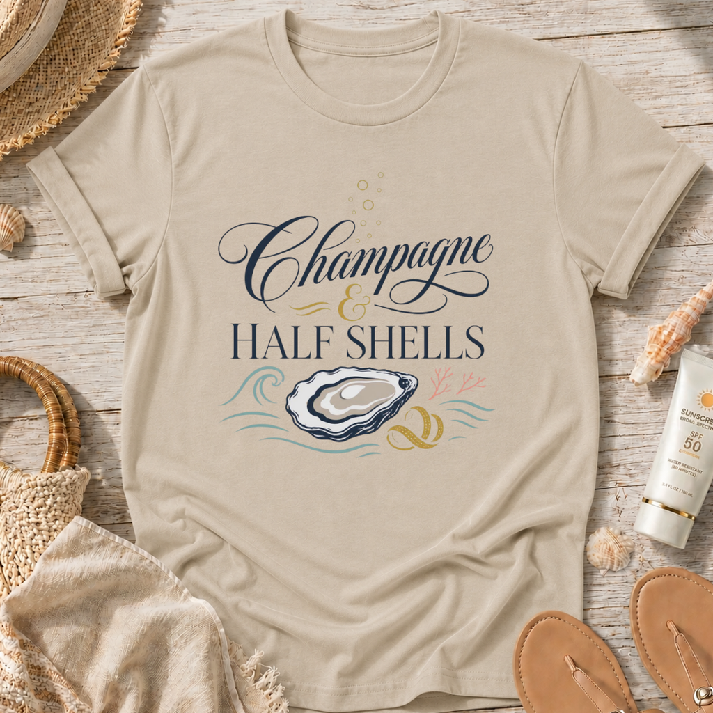 Champagne & Half Shells T-Shirt