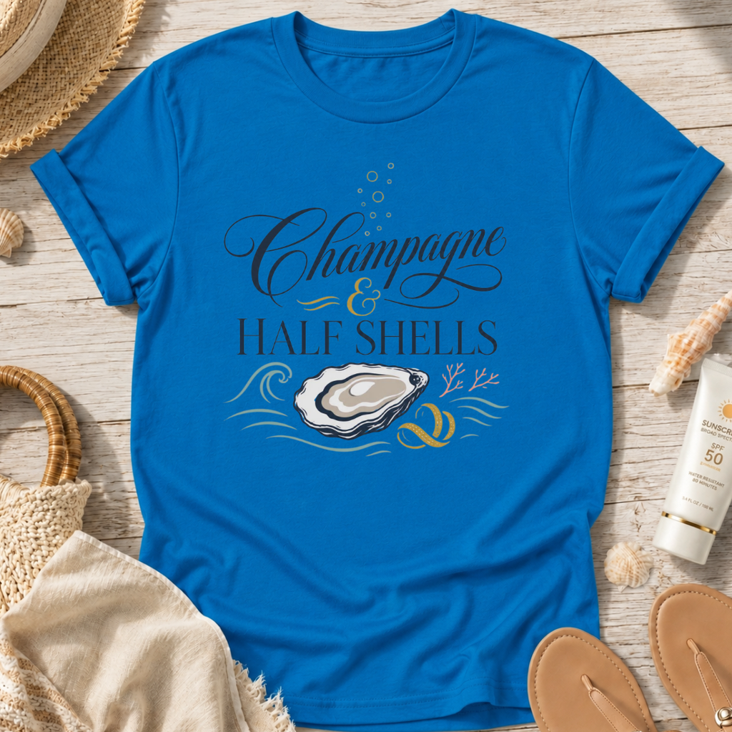Champagne & Half Shells T-Shirt