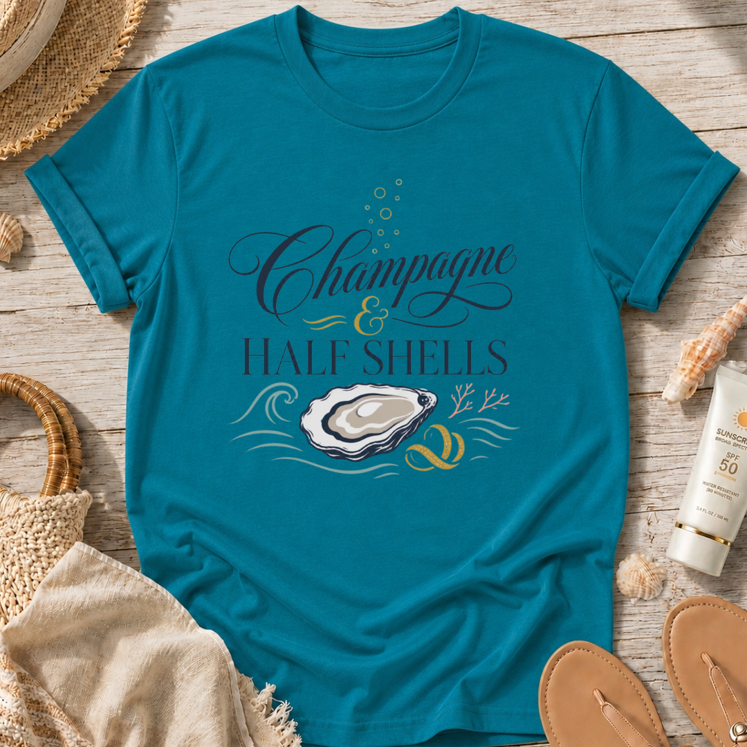 Champagne & Half Shells T-Shirt