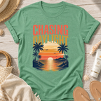 Chasing Daylight Sunset Beach T-Shirt