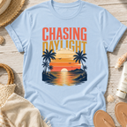 Chasing Daylight Sunset Beach T-Shirt