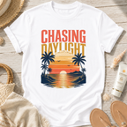 Chasing Daylight Sunset Beach T-Shirt