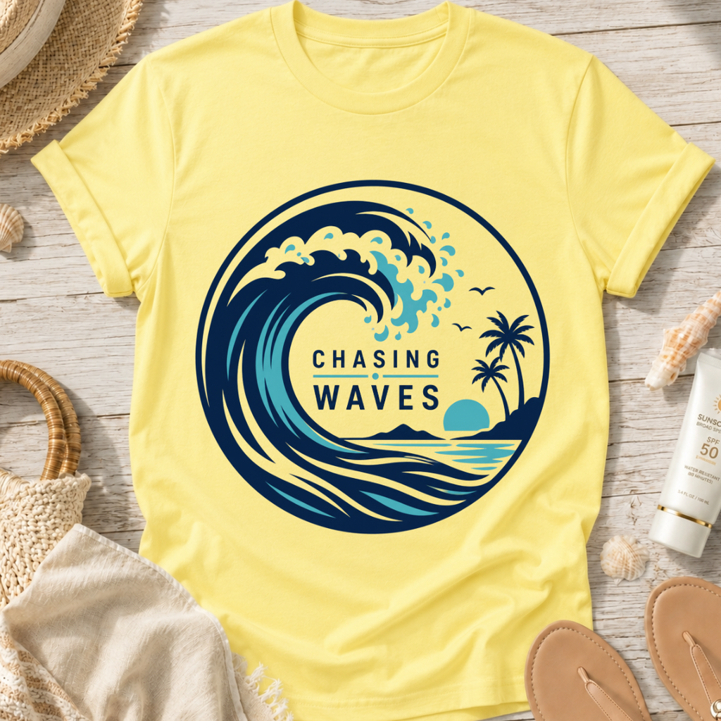 Chasing Waves Graphic T-Shirt