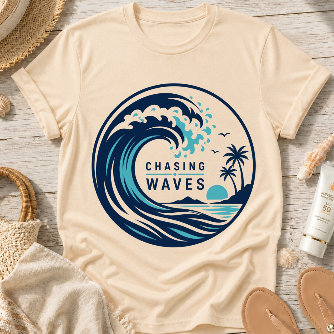 Chasing Waves Graphic T-Shirt