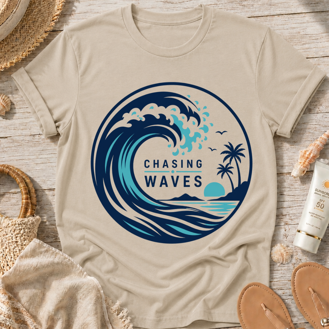 Chasing Waves Graphic T-Shirt