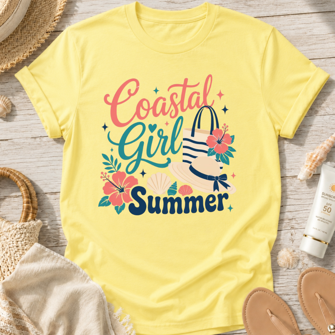 Coastal Girl Summer T‑Shirt