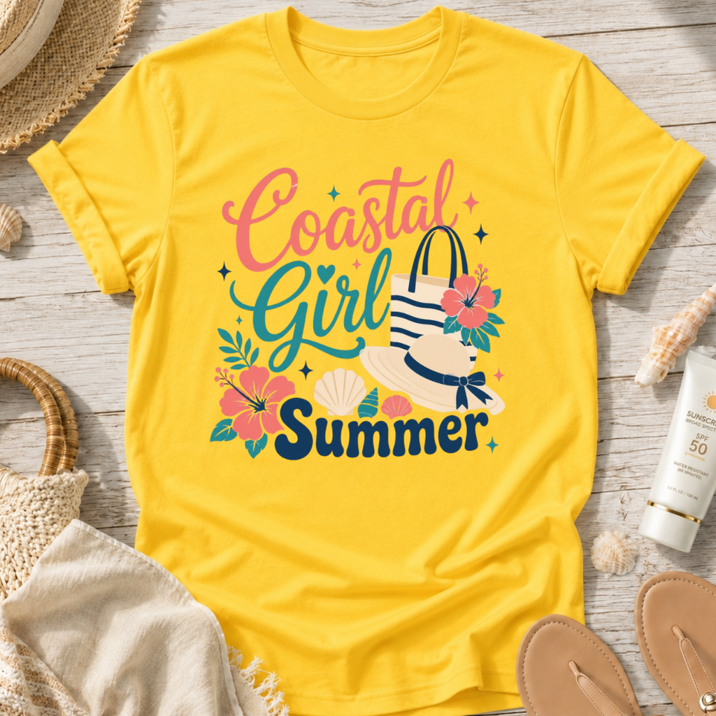 Coastal Girl Summer T‑Shirt