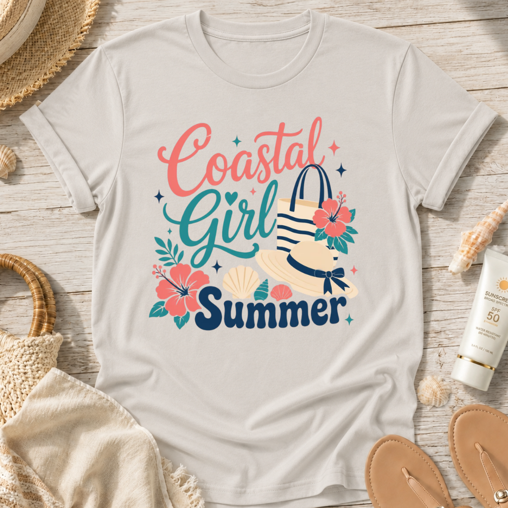 Coastal Girl Summer T‑Shirt