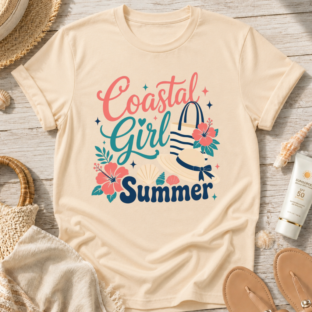 Coastal Girl Summer T‑Shirt