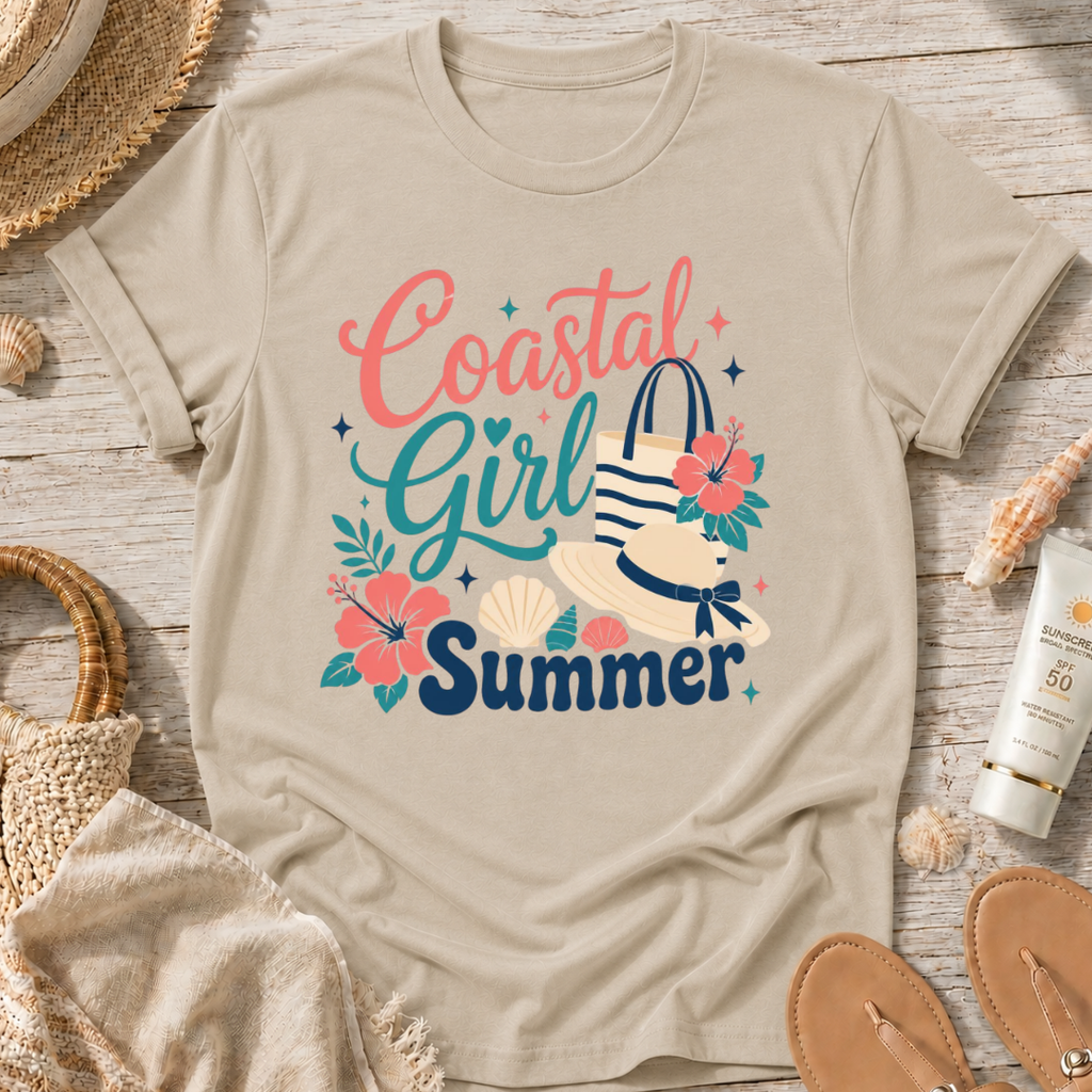 Coastal Girl Summer T‑Shirt