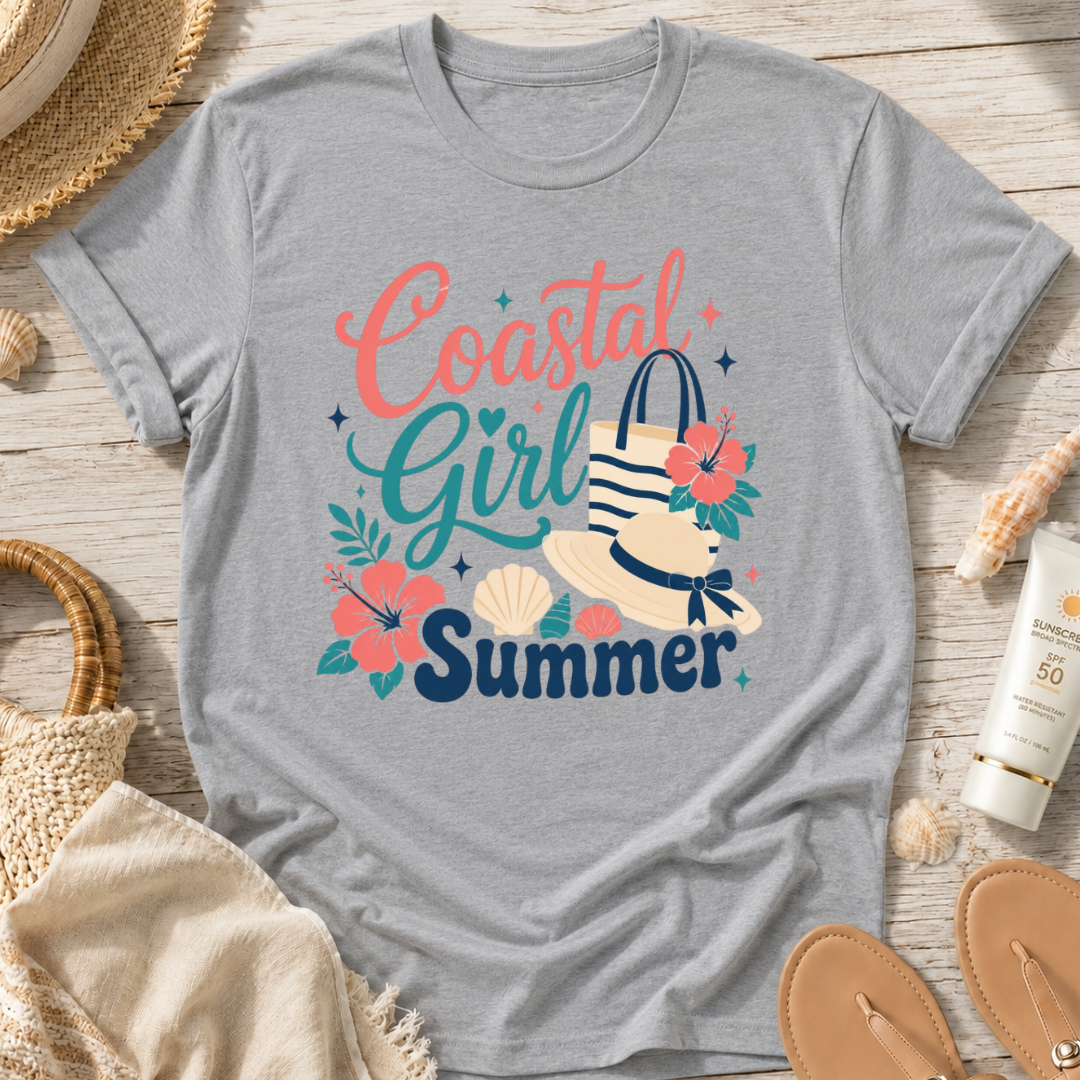 Coastal Girl Summer T‑Shirt