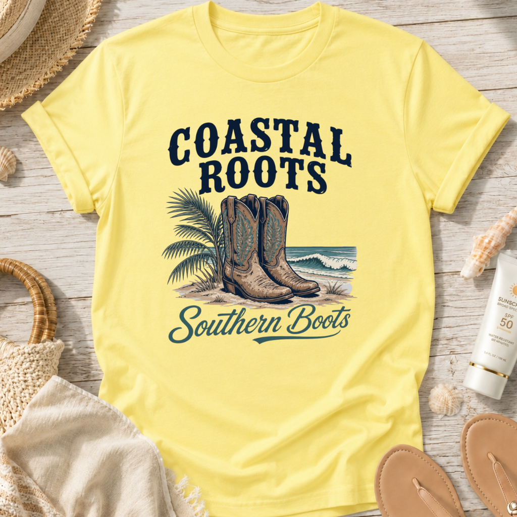 Coastal Roots Southern Boots T-Shirt